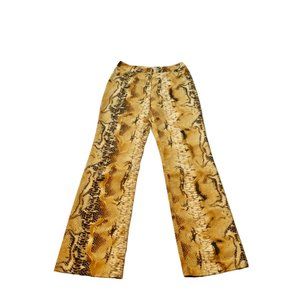 Vintage Y2K Prisma Italian Snakeskin Print Flared Pants